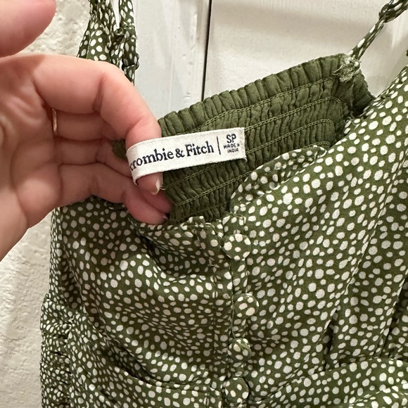 A&F Olive Mini Petite Dress. Y2K, Spring, Babydoll, Festival, Easter, Summer - Picture 6 of 9